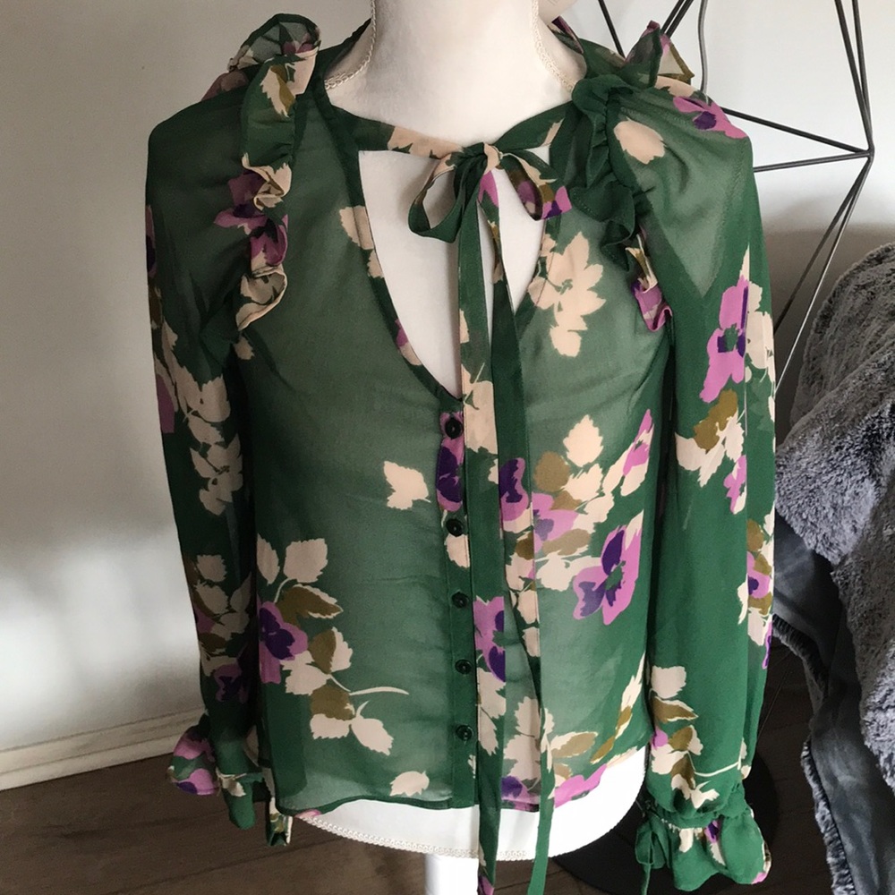 ASOS Long sleeve sheer blouse